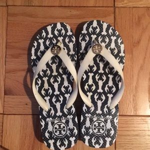 Tory Burch lobster flip flops